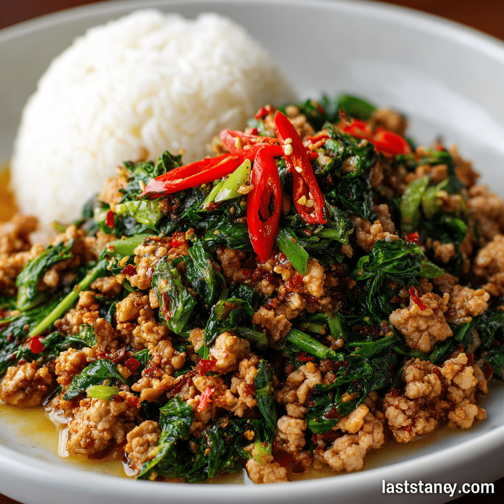 Easy Thai Basil Chicken Recipe (Pad Krapow)