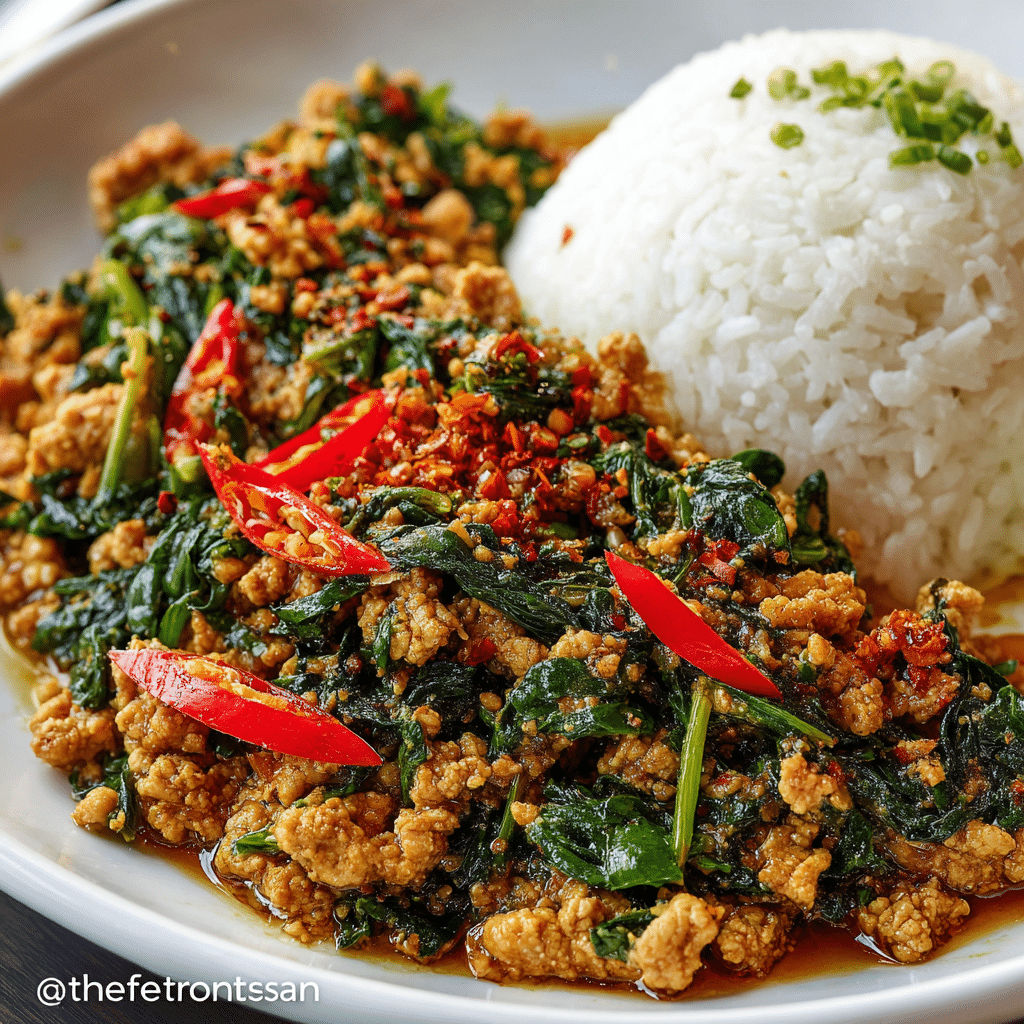 Easy Thai Basil Chicken Recipe (Pad Krapow)