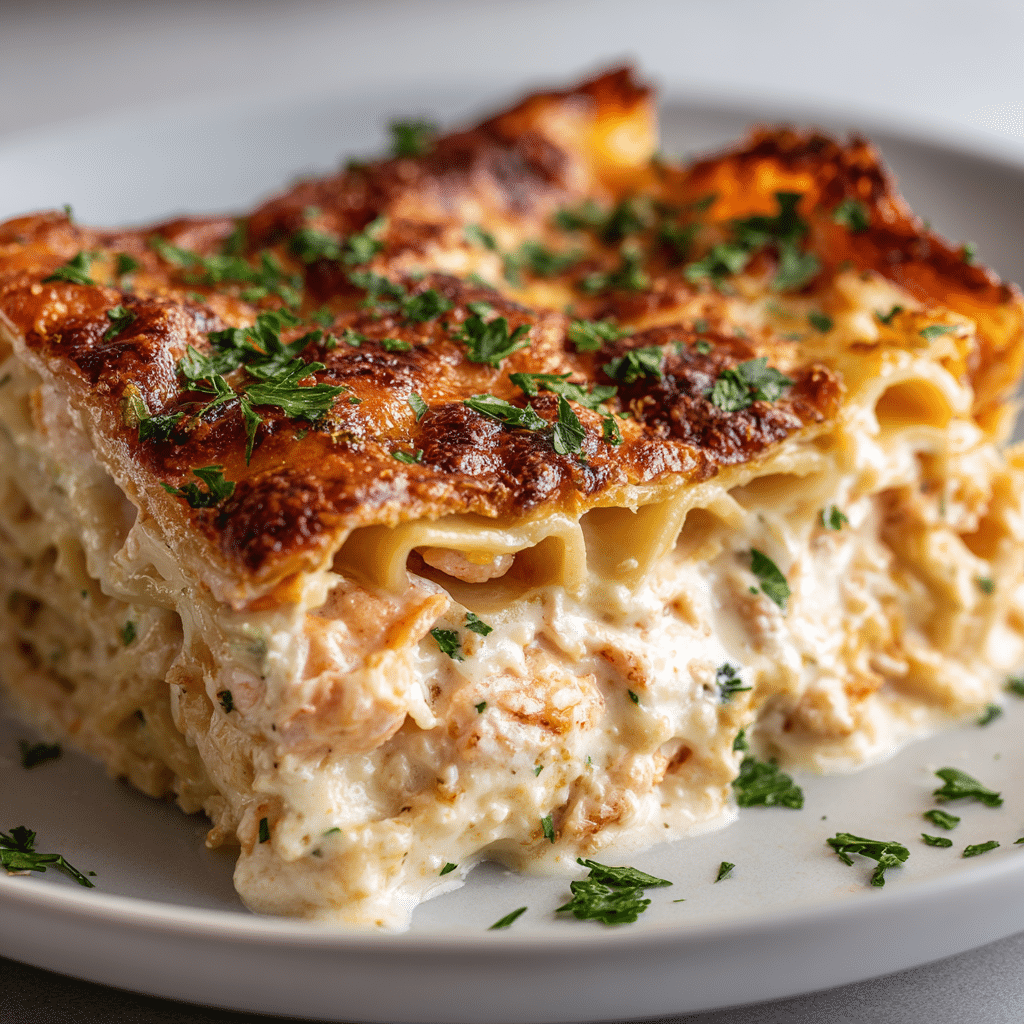 Garlic Butter Shrimp Scampi Lasagna Recipe