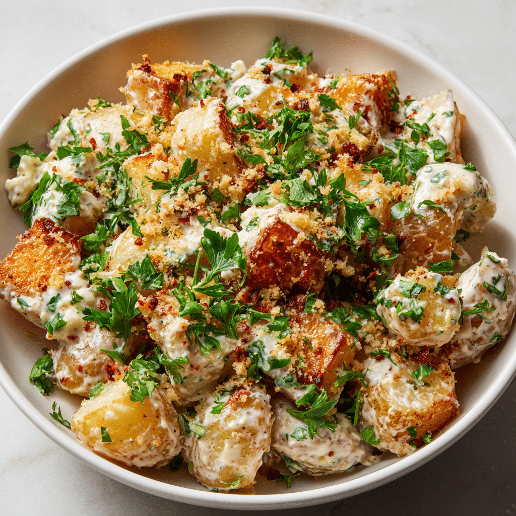 Crispy Smashed Potato Salad Recipe