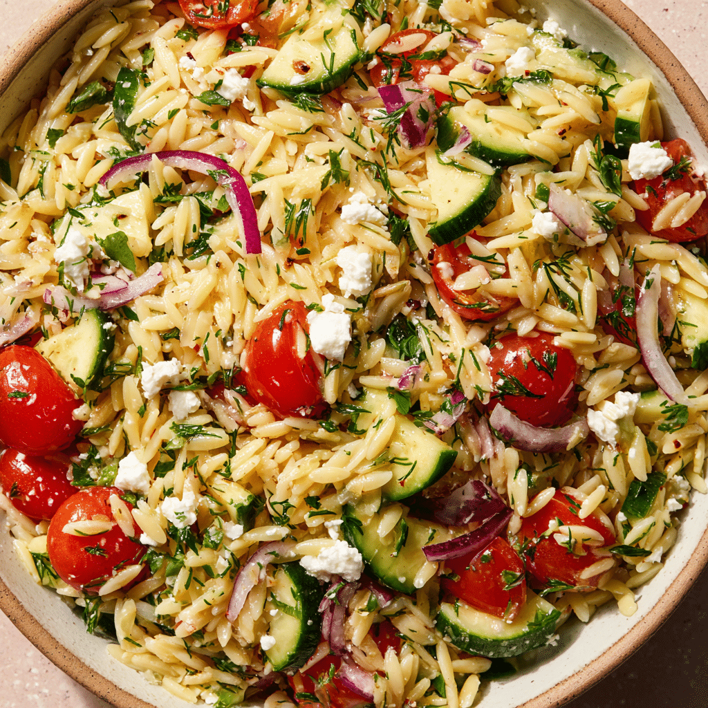 Lemon Orzo Pasta Salad (Fresh & Flavorful)