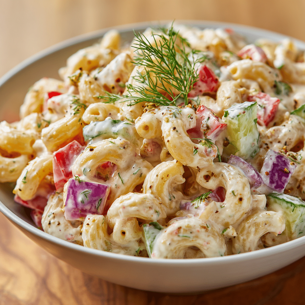 Creamy Greek Yogurt Macaroni Salad