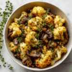 Garlic Mushroom Cauliflower Skillet: One-Pan Recipe