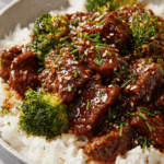 Instant Pot Beef and Broccoli with Honey Garlic Sauce