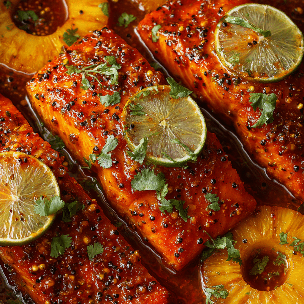 Baked Pineapple Salmon