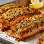 Baked Parmesan Crusted Salmon with Mayo