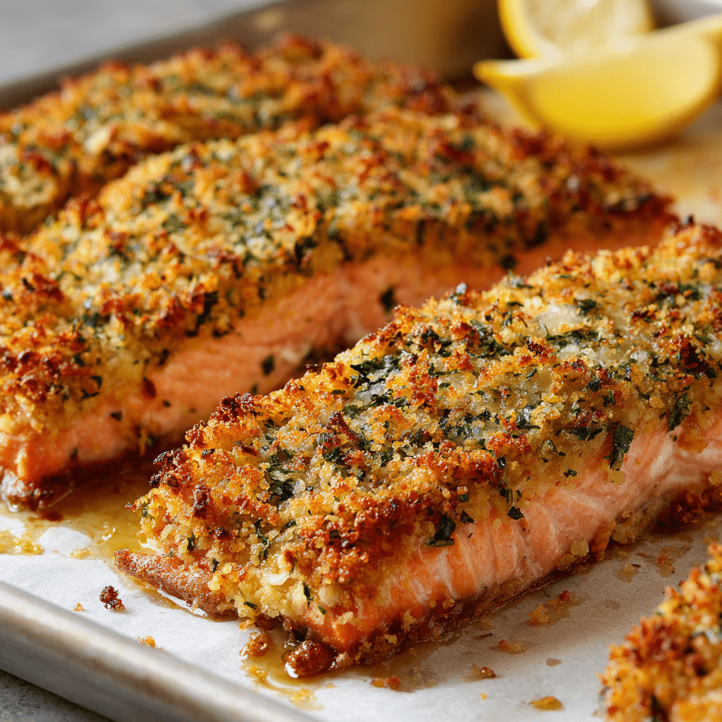 Baked Parmesan Crusted Salmon with Mayo