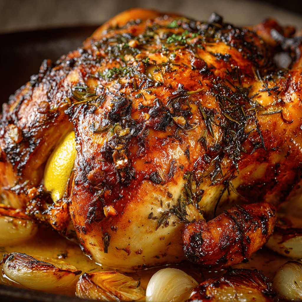 Lemon and Garlic Roast Chicken