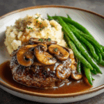 Bobby Flay Salisbury Steak Recipe (With Mushroom Gravy)