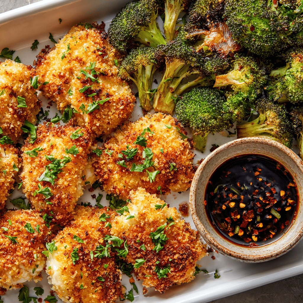 Oven Fried Chicken Thighs