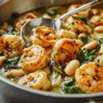 Lemony Shrimp and Bean Stew