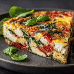 Roasted Red Pepper and Spinach Frittata