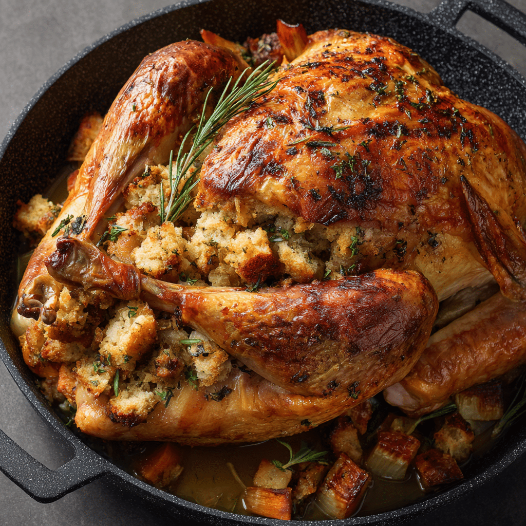 Oven Roasted Stuffed Turkey (Easy, Keto, Low Carb, Gluten-Free)