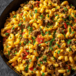 One-Pot Cheeseburger Pasta Skillet