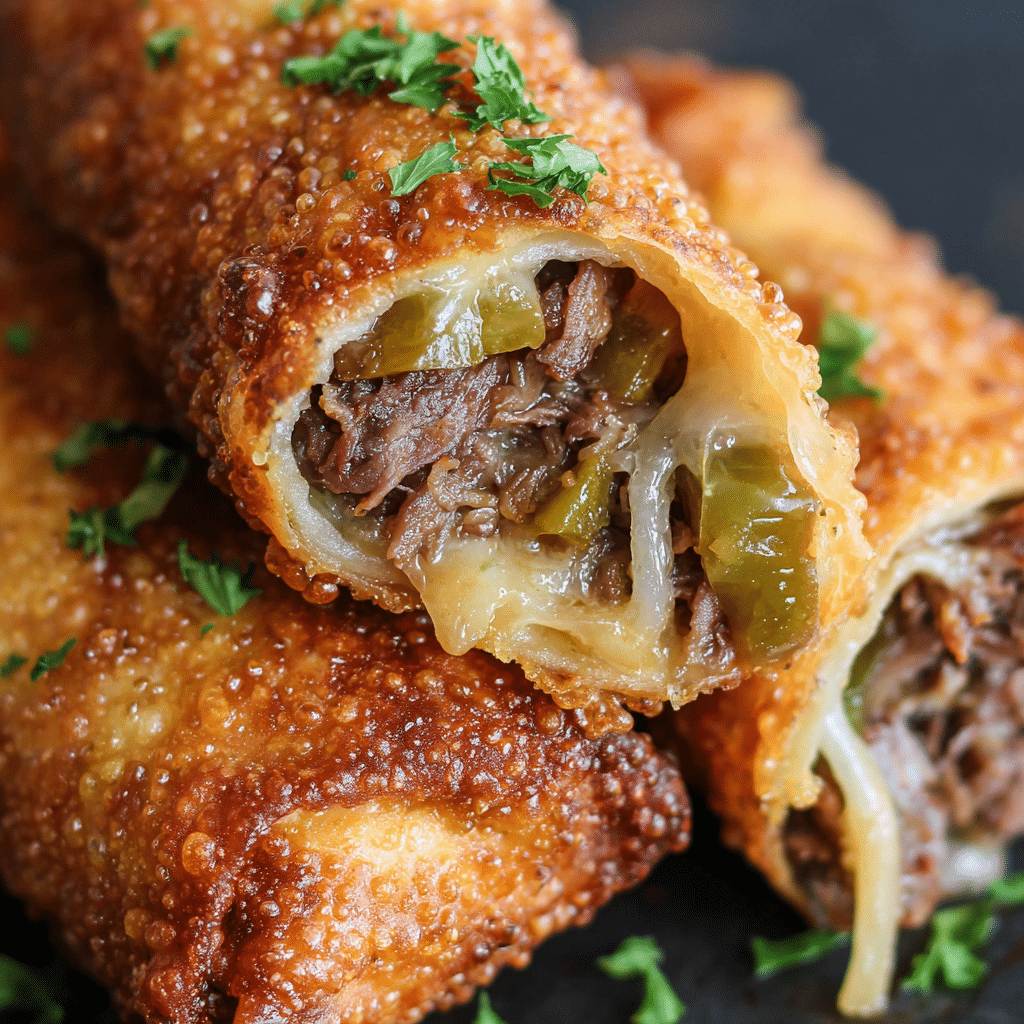 Philly Cheesesteak Egg Rolls