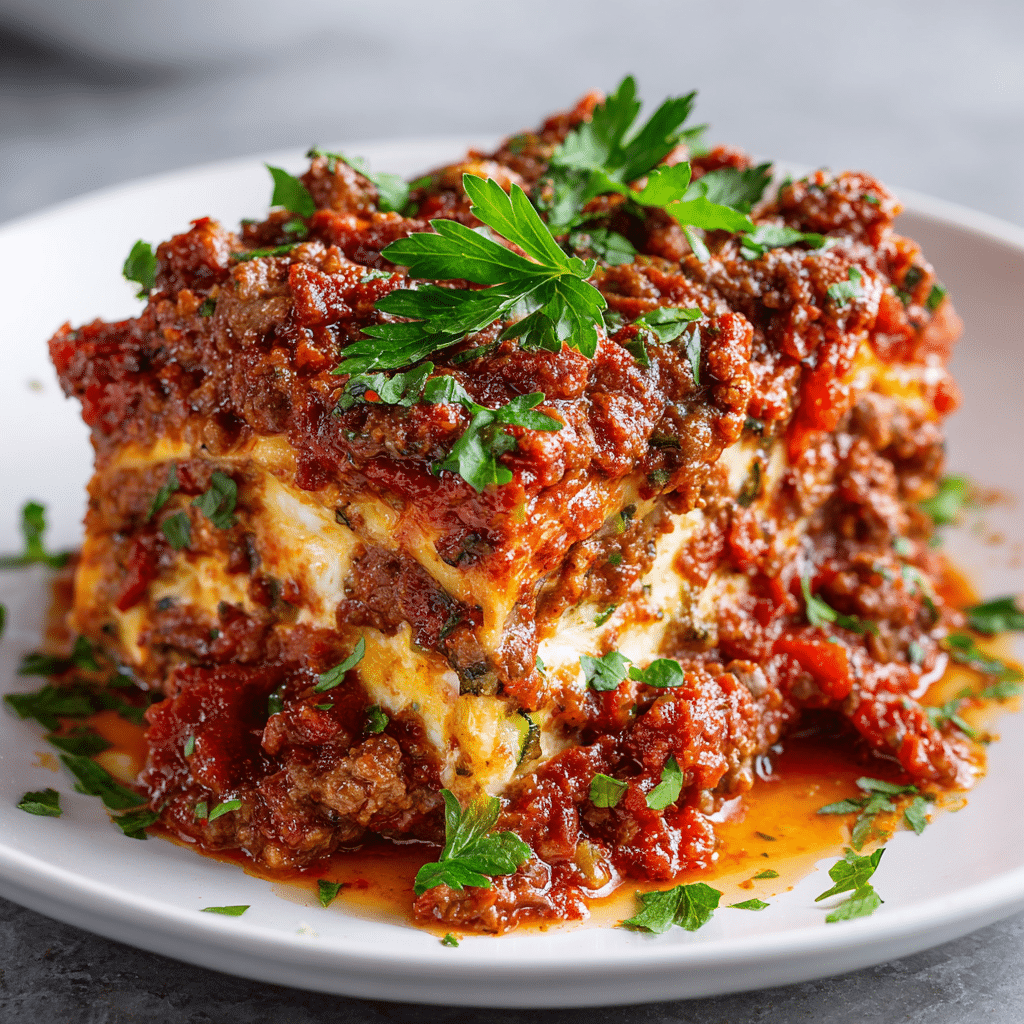 Slow Cooker Zucchini Lasagna (Gluten-Free, Low Carb, Keto)