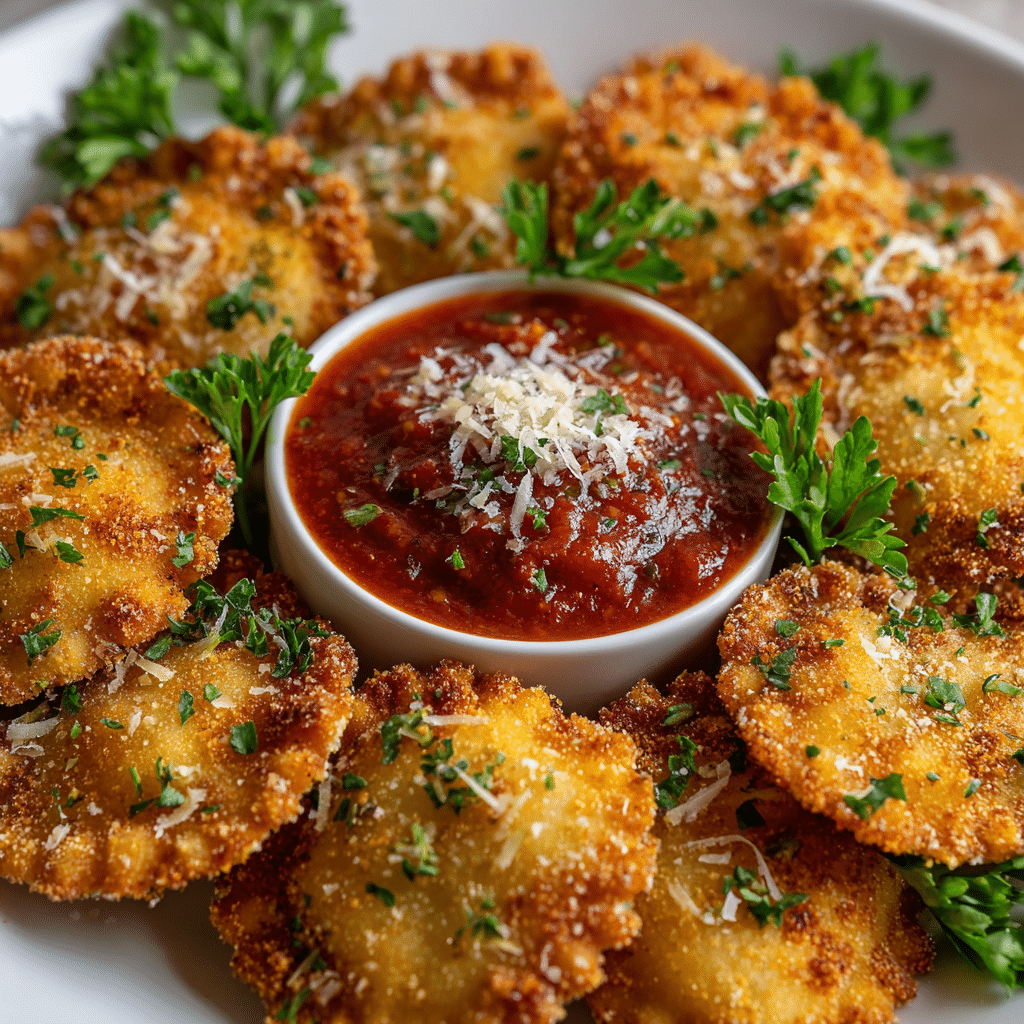 Crispy Pan Fried Ravioli