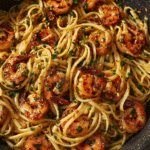 Shrimp Scampi with Spaghetti