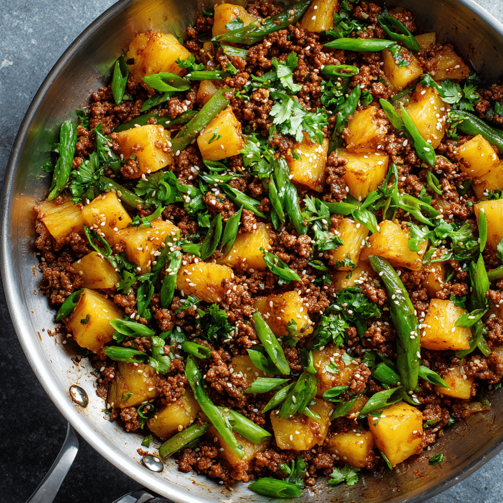 Pineapple Beef Stir Fry