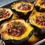 Baked Pecan Thyme Acorn Squash