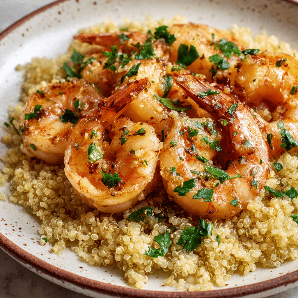One-Pot Garlic Shrimp and Quinoa (Easy & Healthy)