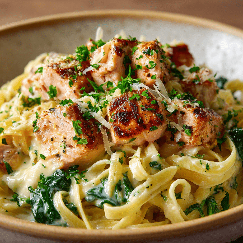 Creamy Salmon and Spinach Pasta (One-Pot Recipe)
