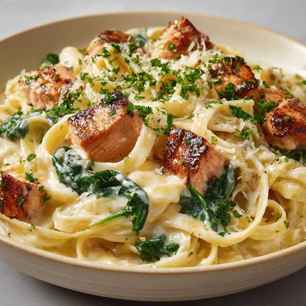 Creamy Salmon and Spinach Pasta (One-Pot Recipe)