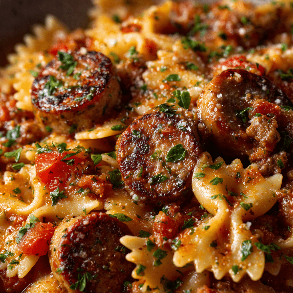 Italian Sausage With Bow Tie Pasta