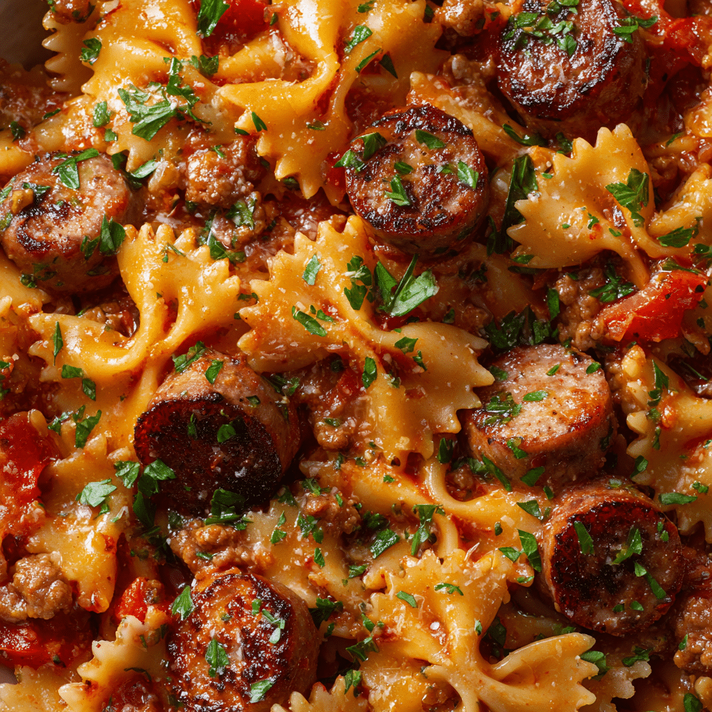 Italian Sausage With Bow Tie Pasta