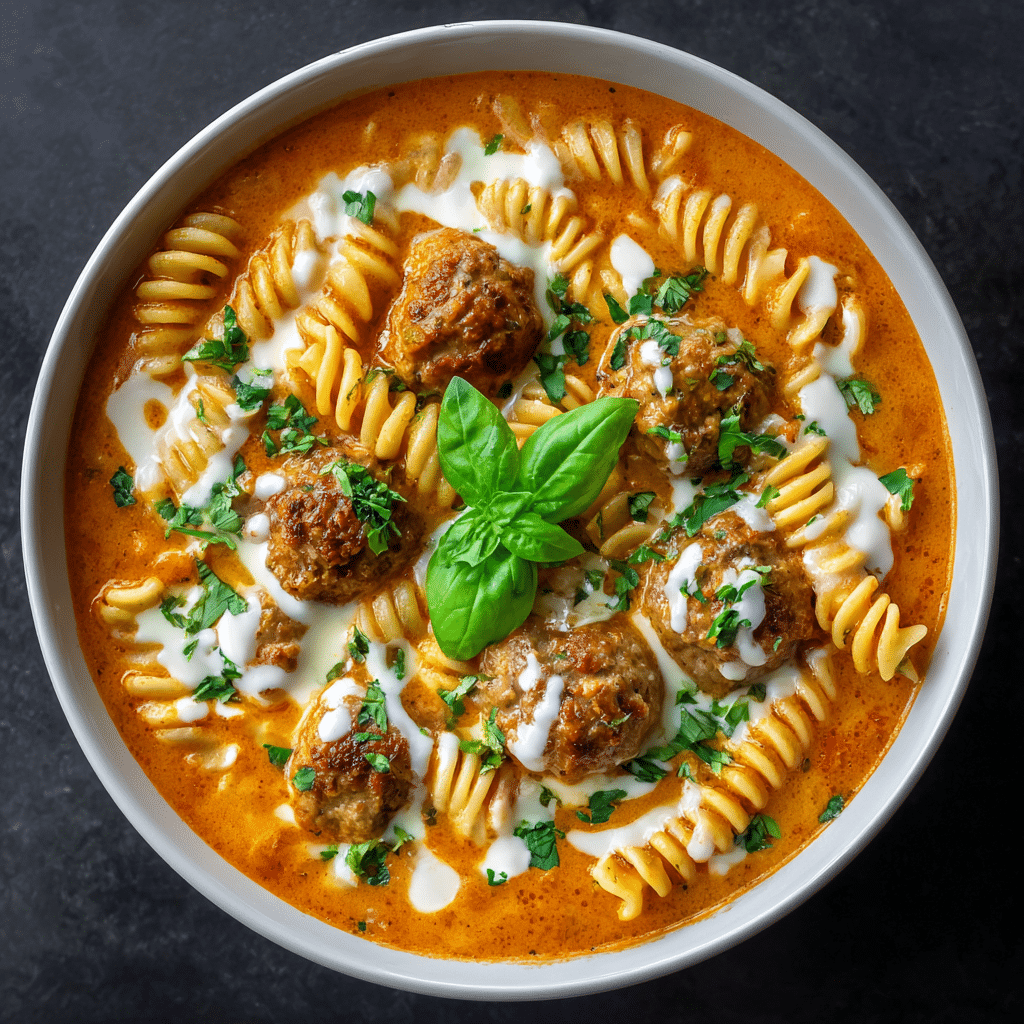 Creamy Italian Meatball Soup
