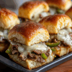Easy Philly Cheesesteak Sliders