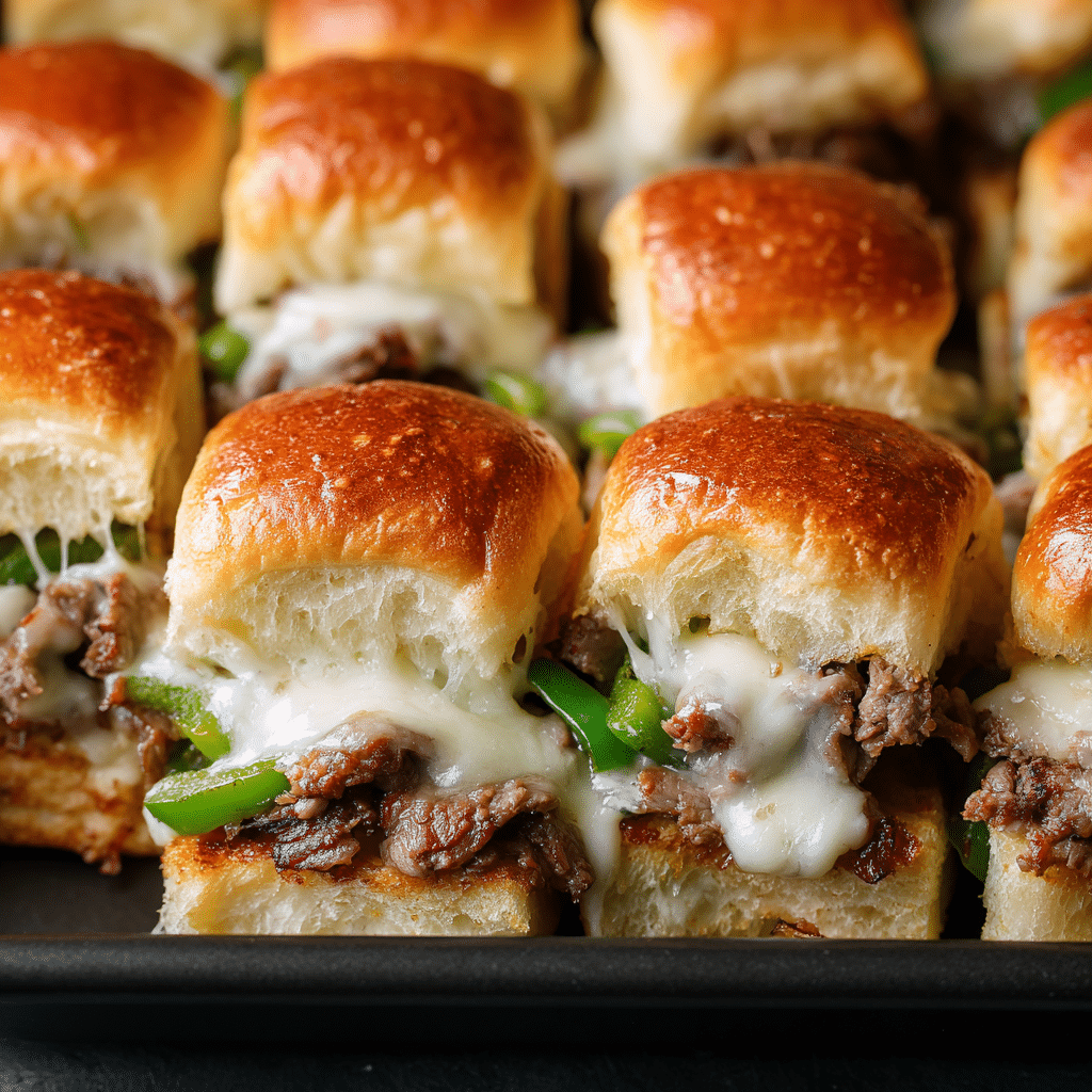 Easy Philly Cheesesteak Sliders