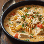 Creamy Cajun Chicken Pasta Soup
