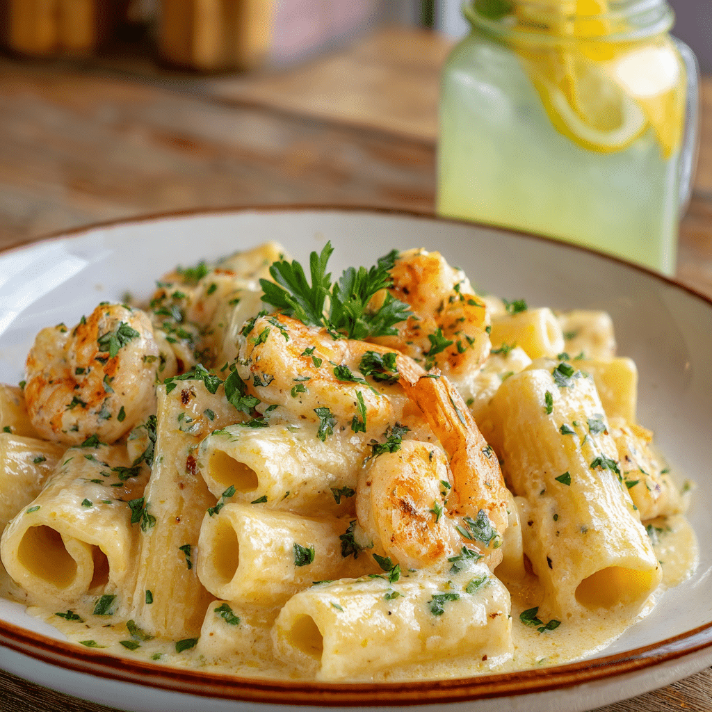 Creamy Jamaican Shrimp Rasta Pasta