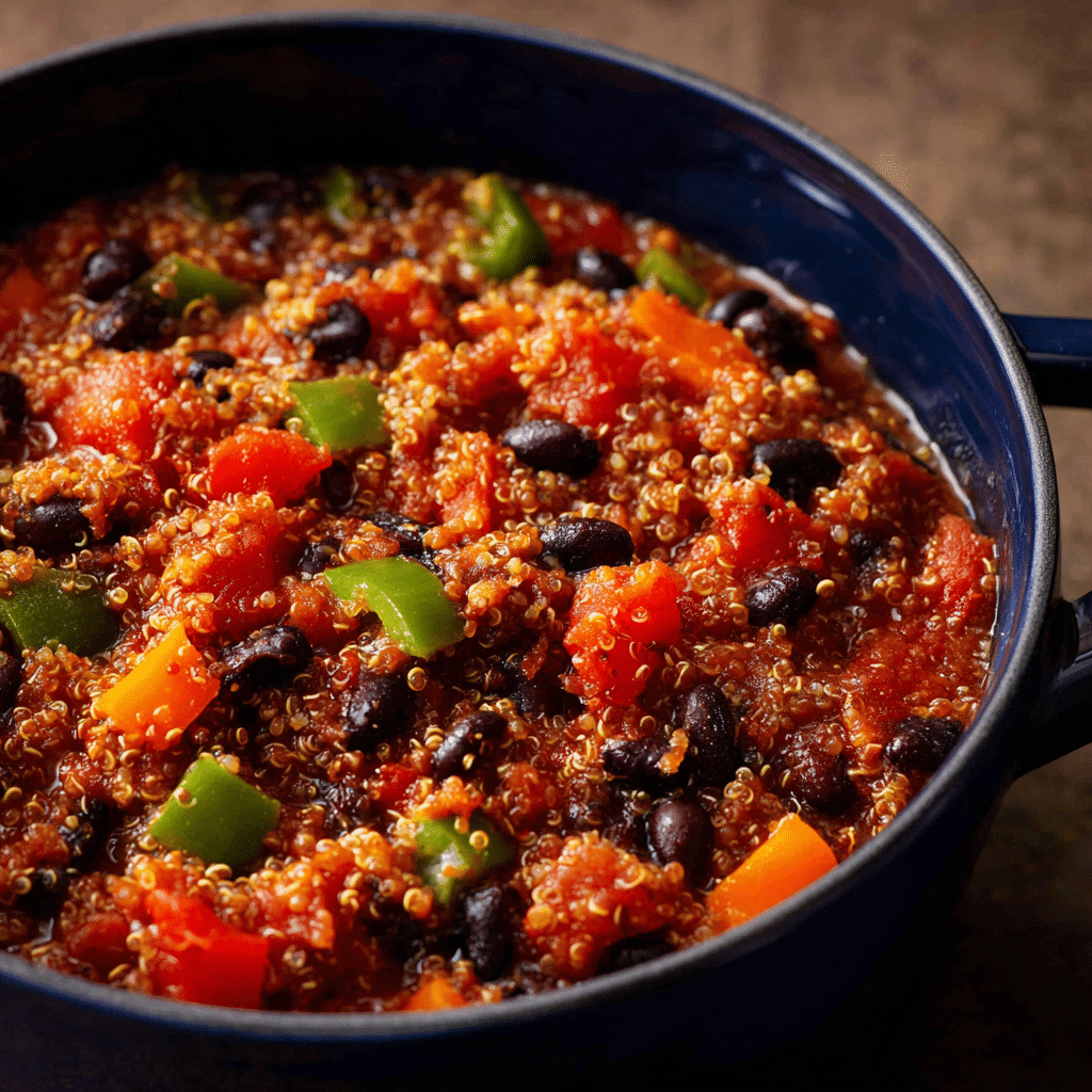 One-Pot Quinoa and Black Bean Chili