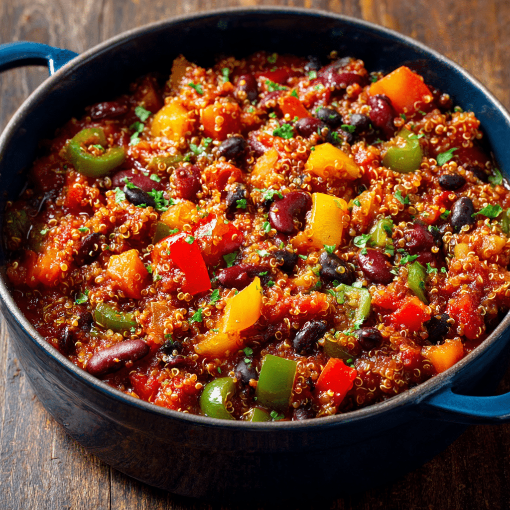 One-Pot Quinoa and Black Bean Chili