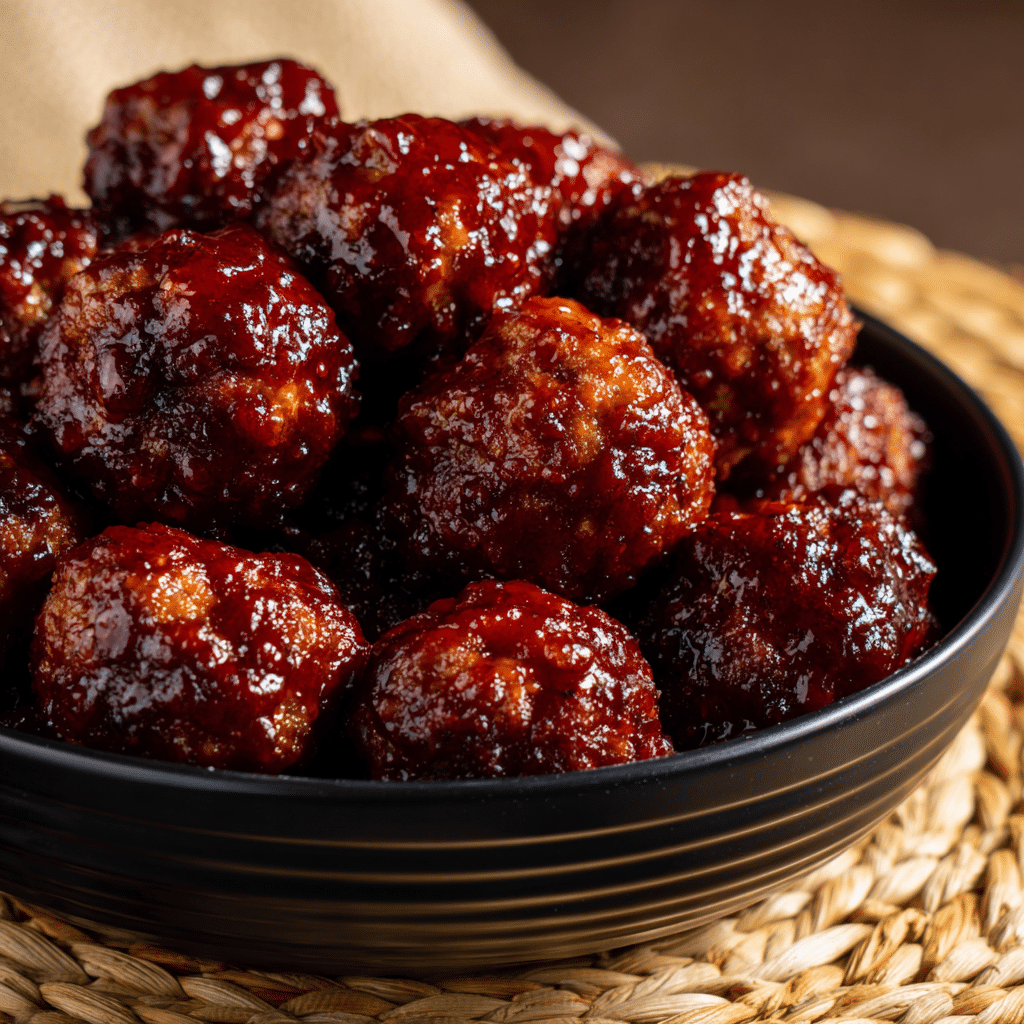 Honey BBQ Crockpot Meatballs