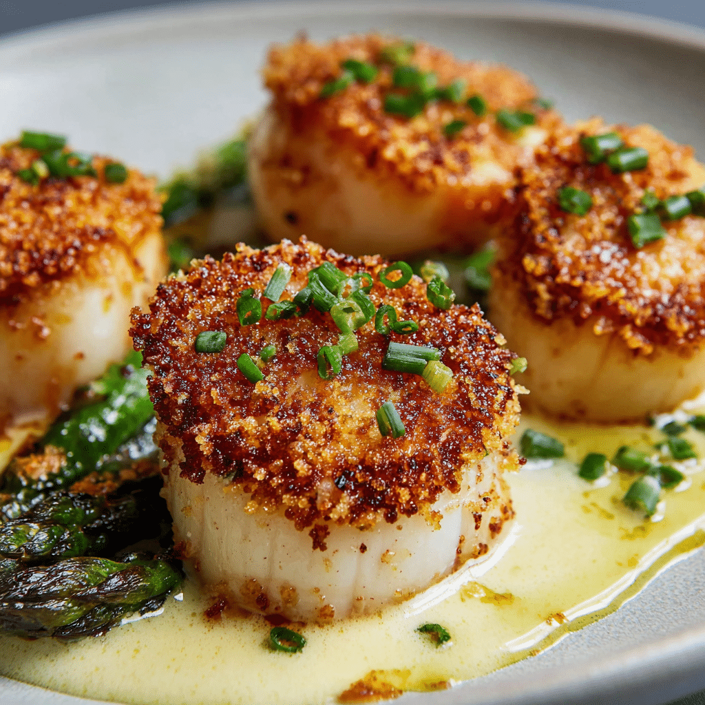Panko Crusted Sea Scallops