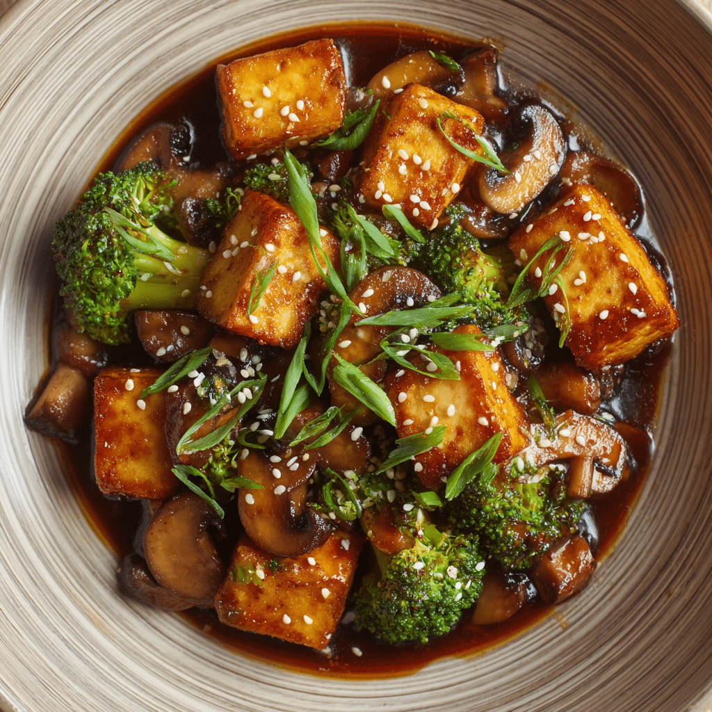 Mushroom and Tofu Stir-Fry (25-Minutes)