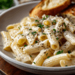 Creamy Garlic Penne Pasta