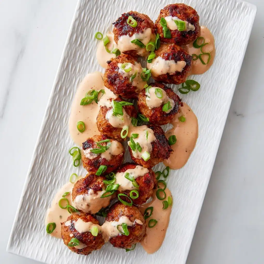 Turkey Meatballs and Spicy Aioli Recipe - Recipe Image