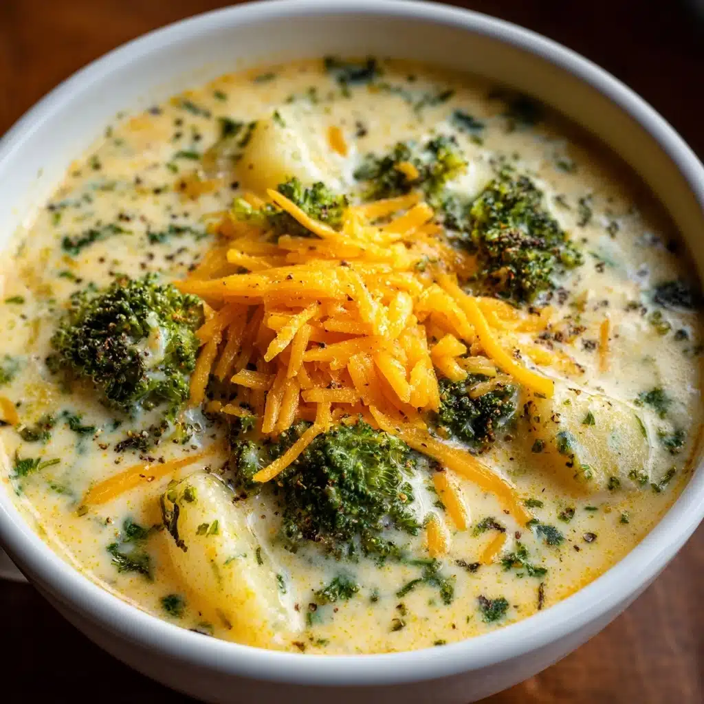 Crockpot Potato Broccoli Cheddar Soup Recipe - Recipe Image