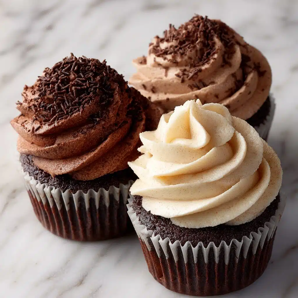 Buttercream Icing for Cupcakes (Vanilla and Chocolate) Recipe - Recipe Image
