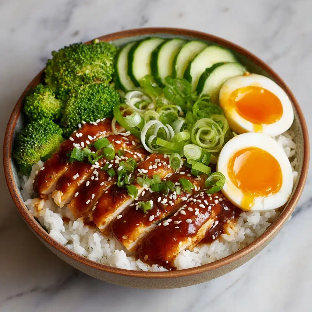 Sticky Chicken Rice Bowls Recipe - Recipe Image
