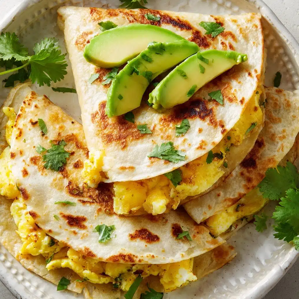 Egg & Avocado Breakfast Quesadilla Recipe - Recipe Image