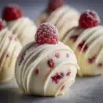White Chocolate Raspberry Cheesecake Balls Recipe