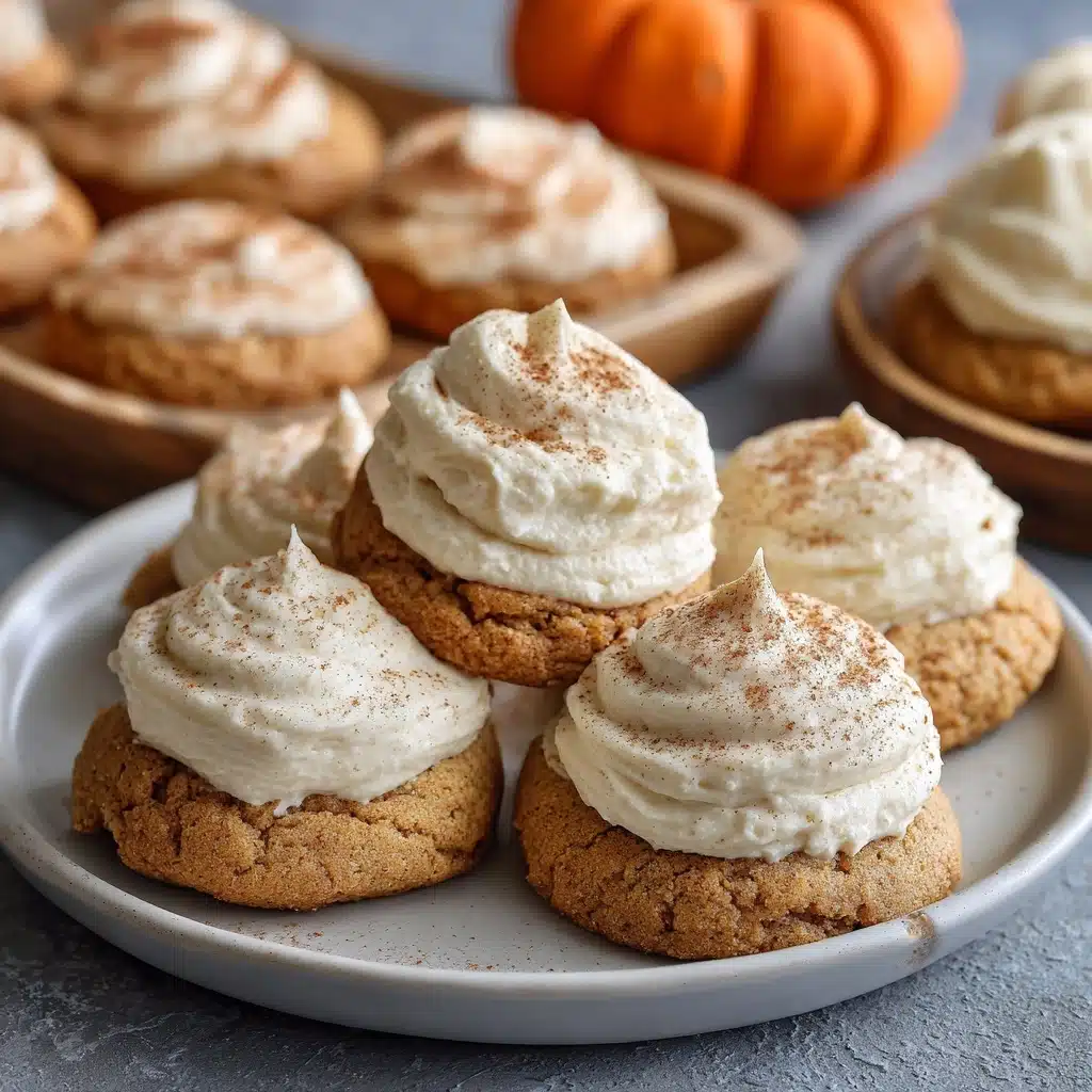 Soft Pumpkin Cookies with Cream Cheese Frosting Recipe - Recipe Image