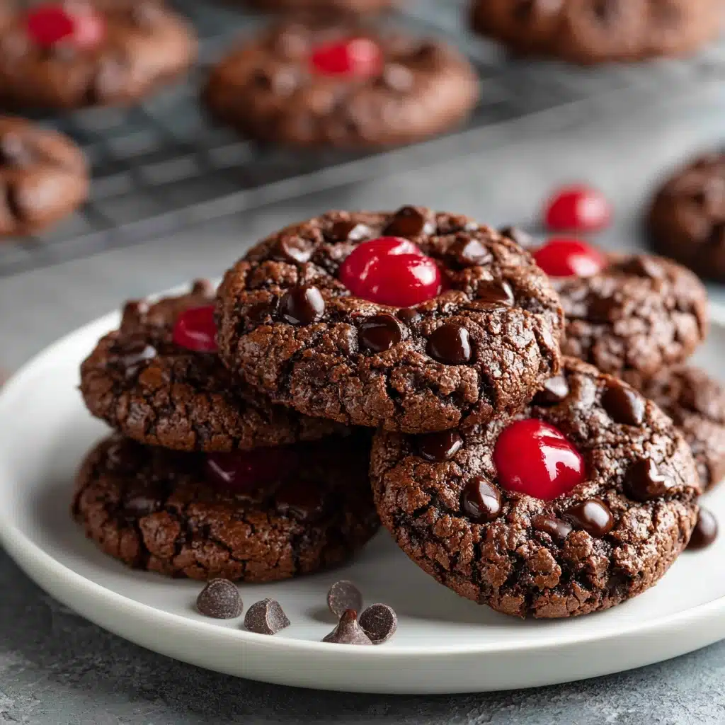 Chocolate and Cherry Lovers Cookies Recipe - Recipe Image