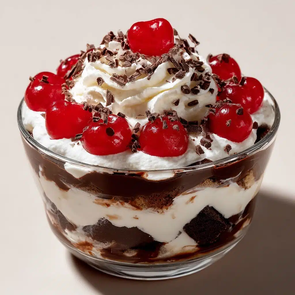 Cherry Chocolate Chip Trifle Recipe - Recipe Image