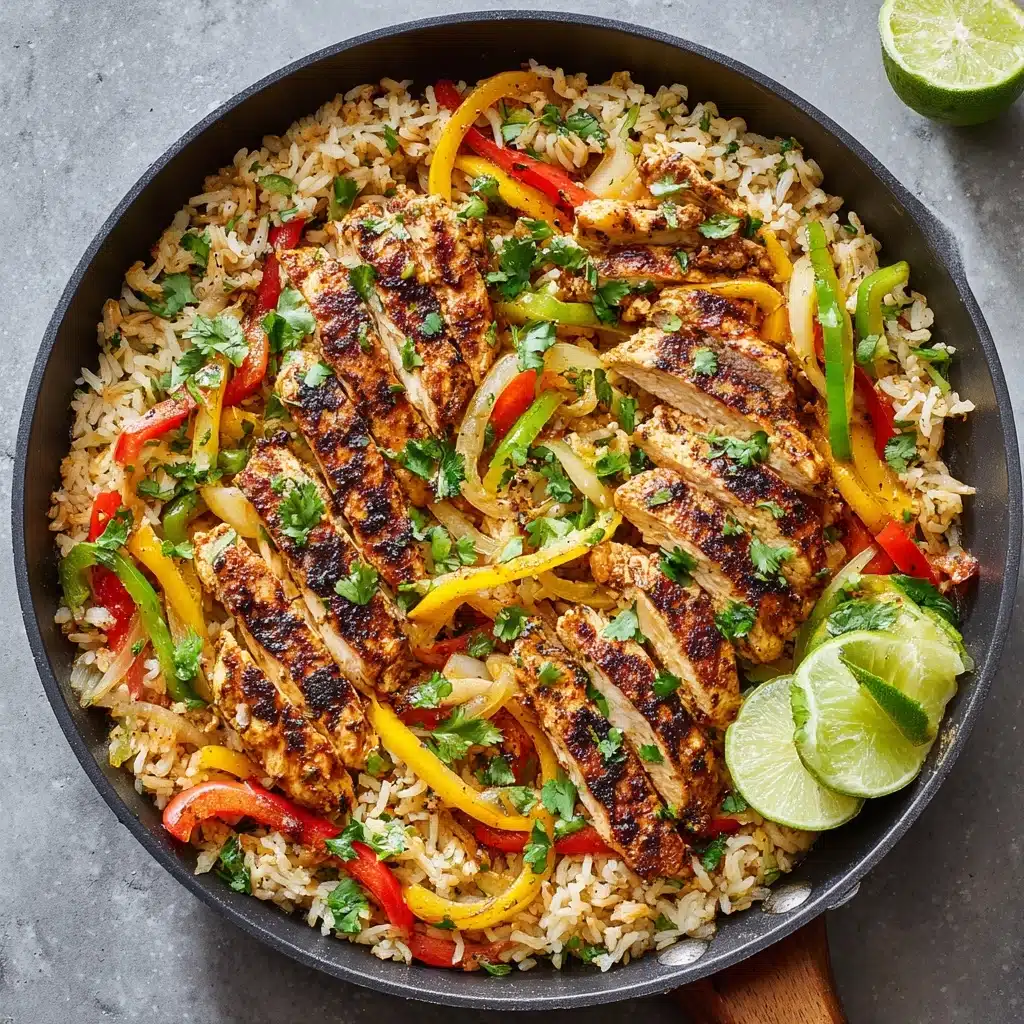 Chicken Fajita Rice Bowl (One Pan) Recipe
